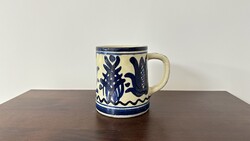 Hollóházi Ceramic Beer Mug – Hand-painted, in good condition!