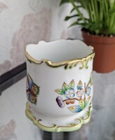 Herendi Viktória mintás cigaretta kínáló vagy mini váza, mini kaspó