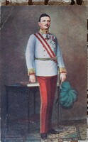IV. KÁROLY UTOLSÓ KORONÁS MAGYAR KIRÁLY HABSBURG 1916 KORABELI EREDETI FOTÓLAP KÉP