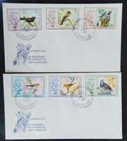 FK23 / Kuba 1986 Juan C. Gundlach ornitológus emlékére bélyegsor FDC-n