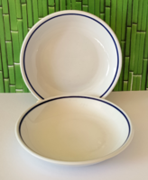 2 DB ZSOLNAY PORCELÁN FŐZELÉKES TÁNYÉR,PÓTLÁSNAK