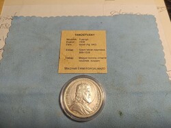 Szent István 5 pengő ezüst 1938