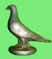Antique Metal Casting Dove Figurine, Possibly Award or Decorative Piece, 10x10cm