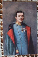 IV. KÁROLY UTOLSÓ KORONÁS MAGYAR KIRÁLY HABSBURG 1916 KORABELI EREDETI FOTÓLAP KÉP