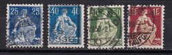 1908 Svájc Helvetia Pecsételt Bélyegek