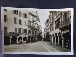 Lugano – Via Nassa árkádos üzletsora, kb. 1930-as évek