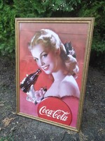 Coca-Cola reklám plakát az 1970-80-as évekből