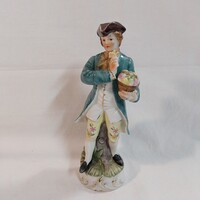 Antique Carl Scheidig Gräfenthal porcelain figurine – 21 cm, flawless Thuringian cavalier nobleman