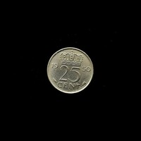 HOLLANDIA – 25 CENT – 1950 – JULIANA KIRÁLYNŐ