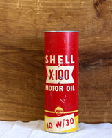 Shell Motor Oil Metal Can, circa 1955, Italian