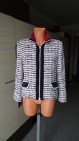 Avantgarde strukturált tweed kiskabát / blézer (38)