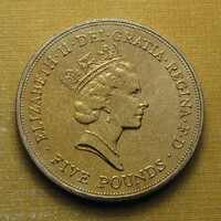 Nagy-Britannia 1990 5 Font UNC - II. Erzsébet ezüstérem