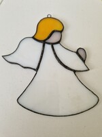 Tiffany style hanging angel size 11x11cm