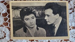1955 FERRARI VIOLETTA- SZIRTES ÁDÁM SZÍNÉSZEK GÁZOLÁS FILM EREDETI KORABELI FOTÓ LAP