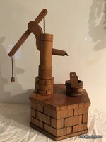 ITALADAGOLÓ - KÚT - FARAGOTT - FA - 1 l - 36 x 20 x 18 cm - KÉZMŰVES - OSZTRÁK
