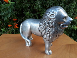 Vintage Cast Lion Figurine Coin Bank