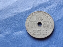 BELGIUM 25 CENTIMES 1943 LYUKAS! II.LIPÓT KIRÁLY! CINK!