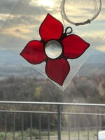 New Flower Tiffany-Style Glass Window Decoration