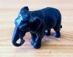 Elephant Small Figure in Tin, Antique, Suitable for Miniature Collection