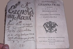 1815.A Magyar Királyság és a csatolt tartományok gimnázium használatára szolgáló nyelvtankönyv LATIN