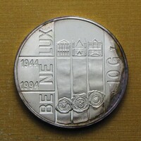 Hollandia 1994 10 Gulden PP - Beatrix királynő ezüstérem