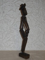 Faragás , fekete afrikai  figura , dobol  , 29 cm