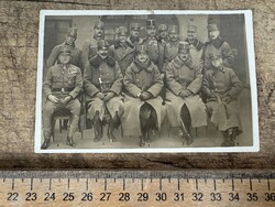 -AX962- I. vh Világháború vezérkar katonai fotólap 1918 advezérek katonai levelezőlap fénykép
