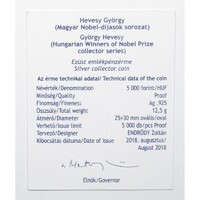Hungary, 5000 Forint 2018 PP - György Hevesy - Certification