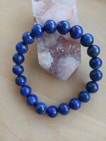Csúcsminőségű Lapis Lazuli karkötő  9 mm-es szemekből