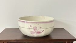 Retro Kispesti Granite deep salad bowl with floral pattern, 21 cm