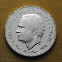 Svédország 1996 200 Korona PP - XVI Carl Gusztav király ezüstérem