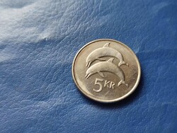 IZLAND 5 KRÓNUR / 5 KORONA 1999 DELFIN!