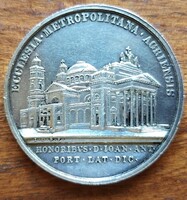 1837 - Az Egri Bazilika felszentelésére készült ezüst emlékérem