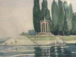 Miskolczy Ferenc - Türr István Emlékmű..Baja..(53x68cm)
