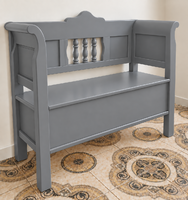 Chest box, bench, seat, lift-up chest 120 cm