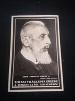 Gróf Apponyi Albert (  Tolnai Világlapja emléke ) képeslap