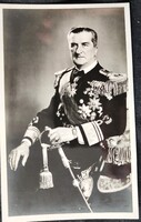 1938 VITÉZ NAGYBÁNYAI HORTHY MIKLÓS KORMÁNYZÓ DÍSZ EGYENRUHA KITÜNTÉS KORABELI FOTÓ LAP