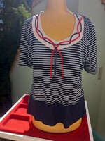 Női matróz fazonú polo-shirt / blúz (méret: L, 42)