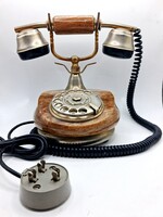 Vintage Onyx Marble and Brass Rotary Phone – Beautiful Condition!