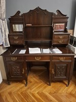 Old Carved, Built-up English Writing Desk