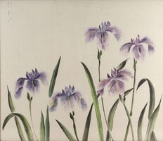 2B709 XX. századi japán művész : Lila íriszek