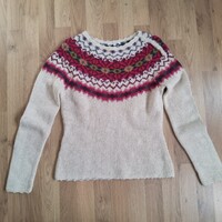 Laura Ashley női gyapjú pulóver M