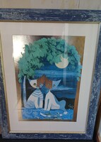 Goebel cica  Rosina Wachtmeister cicás fali kép