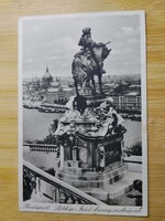 Budapest, Látkép Jenő herceg szobrával, Magyar Rotophot Rt, 1932-ből