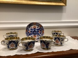 Fisher&Mieg imari festett japán mintás teáscsészék