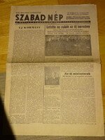 SZABAD NÉP 1947 . 09 . 25  MAGYAR KOMMUNISTA PÁRT LAPJA !! ÚJ KORMÁNY !! RÉGI ÚJSÁG NAPILAP