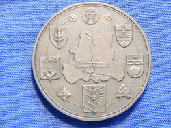 Lapis András: Szeged Tourist / Dóm tér - Dömötör torony - jelzett bronzplakett, 42.5 mm