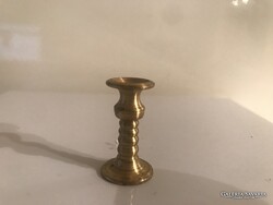 FÉM - RÉZ - MINIATŰR - GYERTYATARTÓ - 4 dkg  - TÖMÖR - 3 x 2 cm - RETRO - OSZTRÁK - HIBÁTLAN
