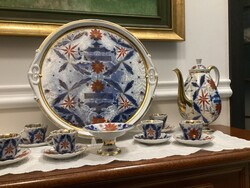 Museum-Quality Pirkenhammer Imari Pattern Porcelain Coffee Set 1852