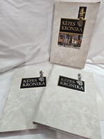 Képes Krónika I-II. (1987, Helikon Kiadó) – Teljes hasonmás kiadás tokban, gyönyörű állapotban